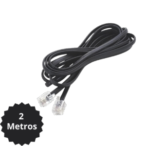 CABO TELEFÔNICO LISO PRETO