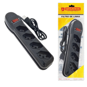 FILTRO DE LINHA 4 TOMADAS MEGATRON