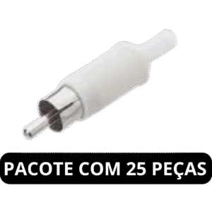 PLUG RCA MACHO BRANCO