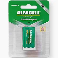 BATERIA 9V-320MAH RECARREGÁVEL