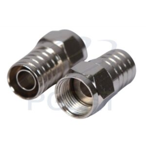 CONECTOR DE CRIMPAR RG 6 - PACOTE C/ 100 PEÇAS
