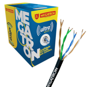 CABO CFTV 4 PARES 24 AWG CCA DC 300M PRETO MEGRATRON